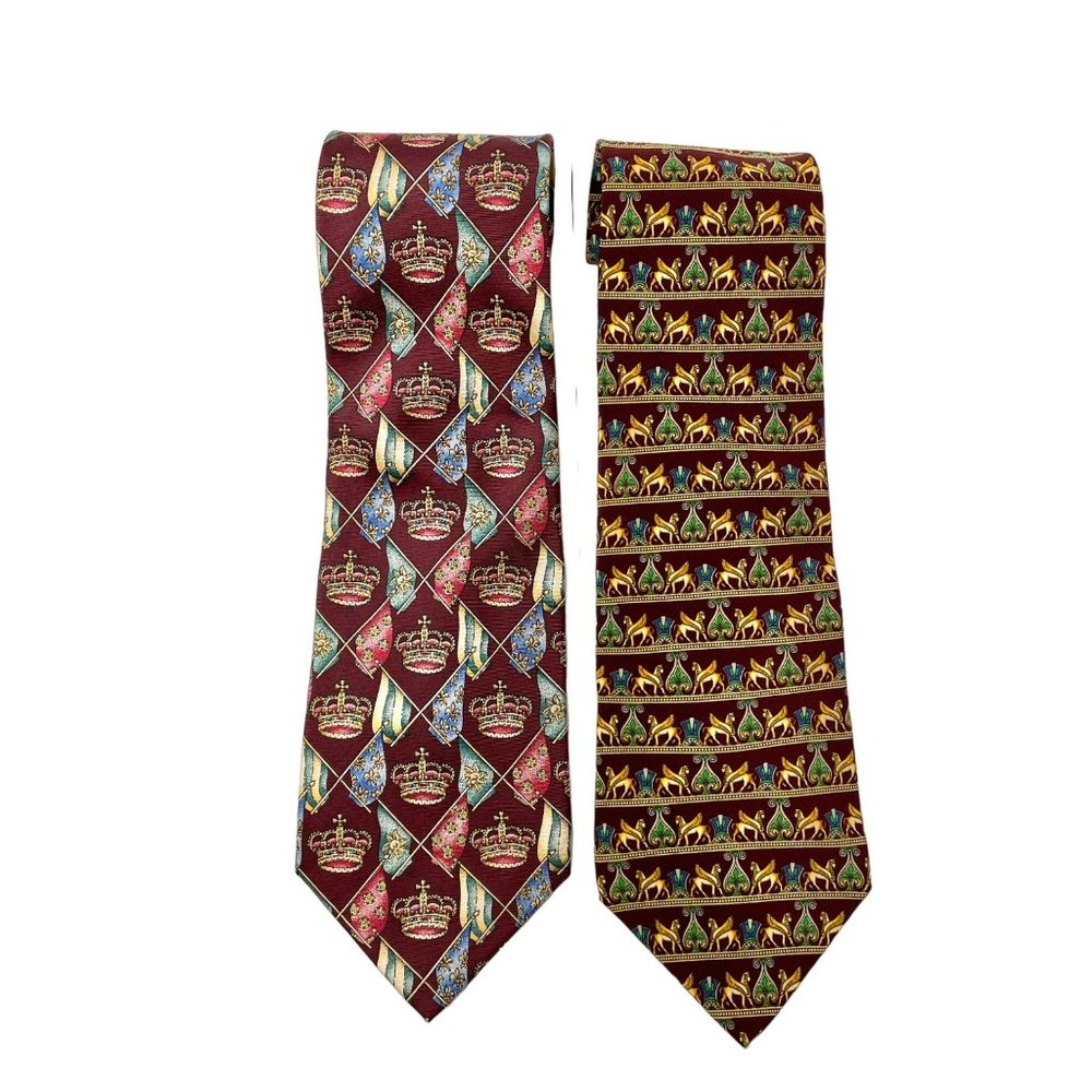 Metropolitan Museum of Art 100% Silk Ties Lot of 2